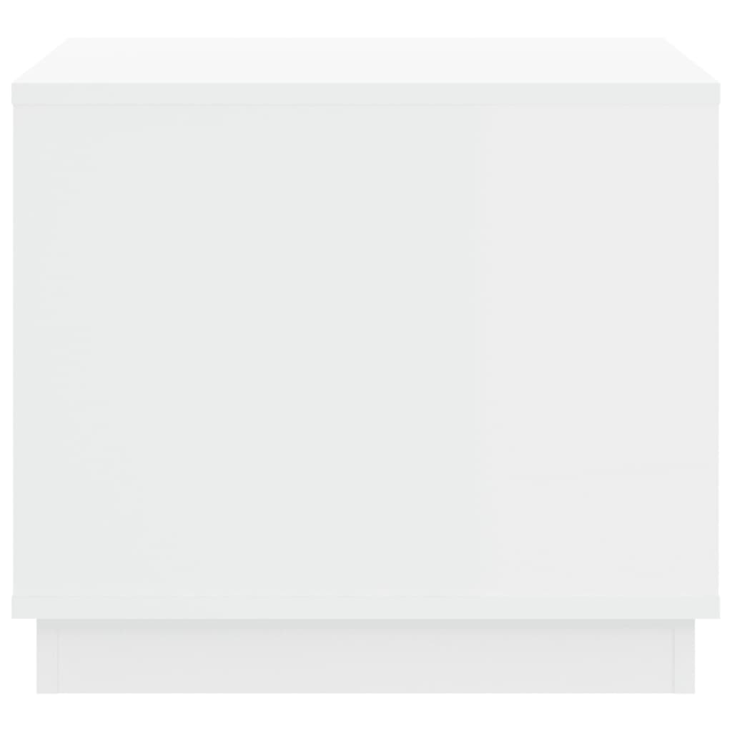 vidaXL Table basse blanc 51x50x44 cm bois d'ingénierie