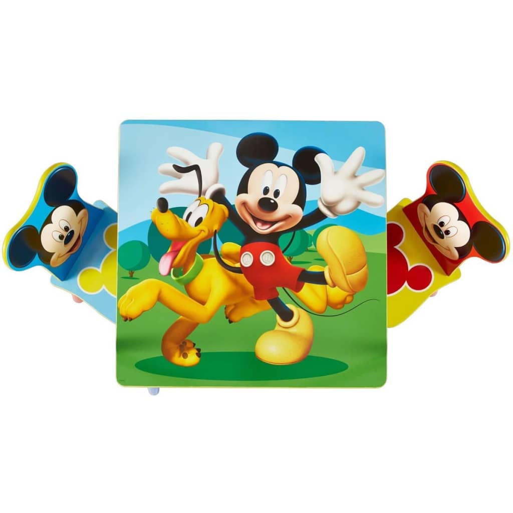 Disney Table et chaises 3 pcs Mickey Mouse Bois WORL119014
