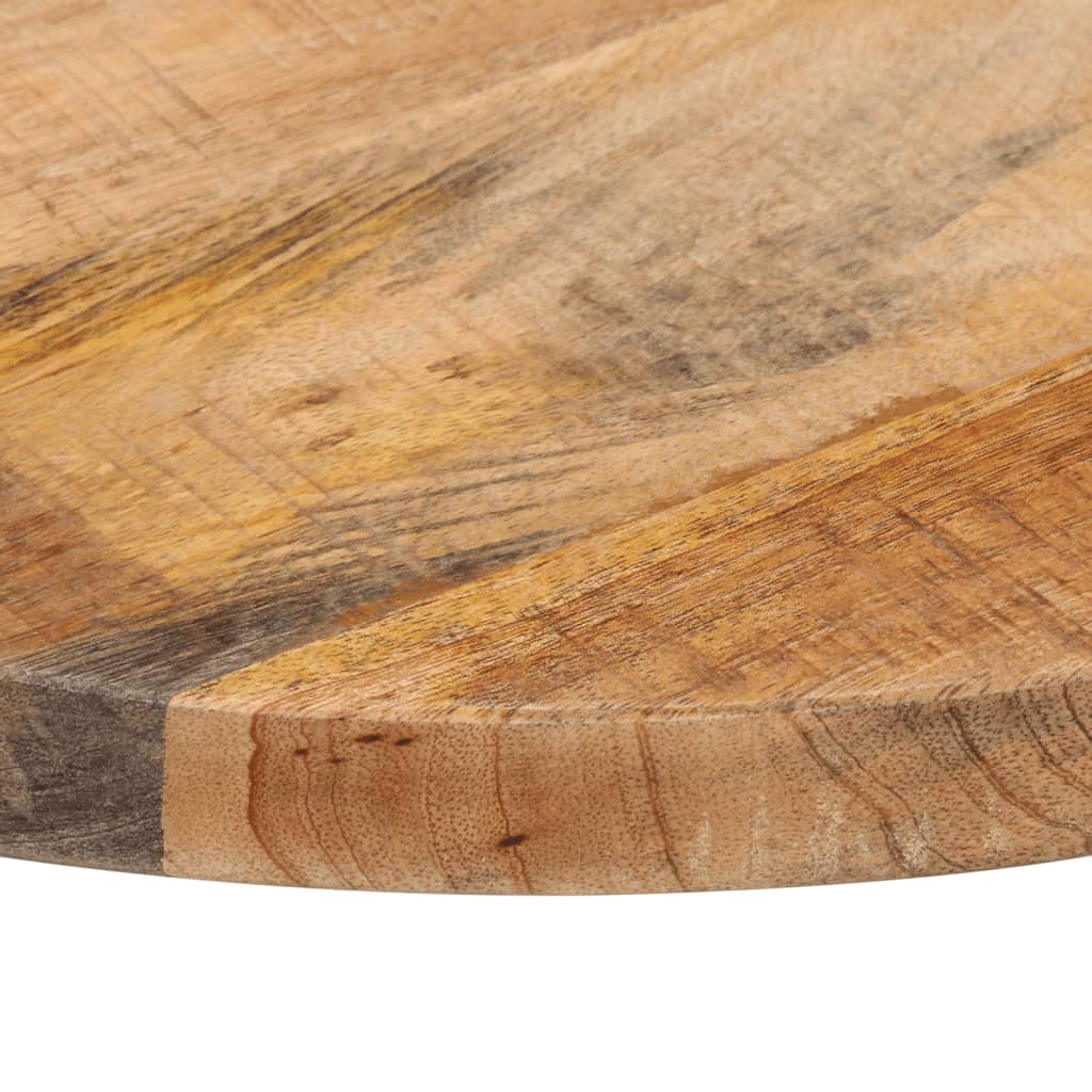 vidaXL Dessus de table Ø 50x1,5 cm rond bois massif de manguier brut