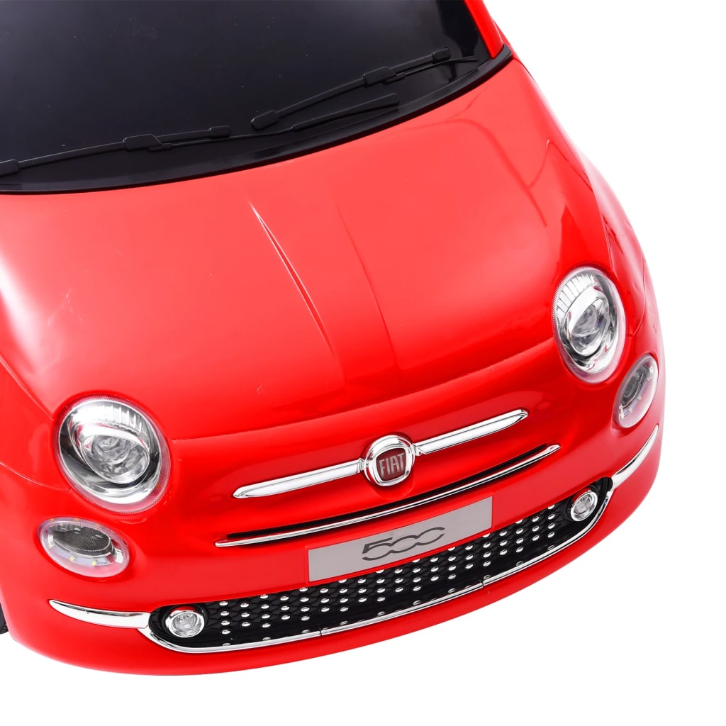 vidaXL Voiture électrique pour enfants Fiat 500 Rouge