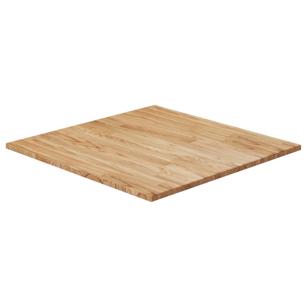vidaXL Dessus de table carré Marron clair90x90x1,5cm Bois chêne traité