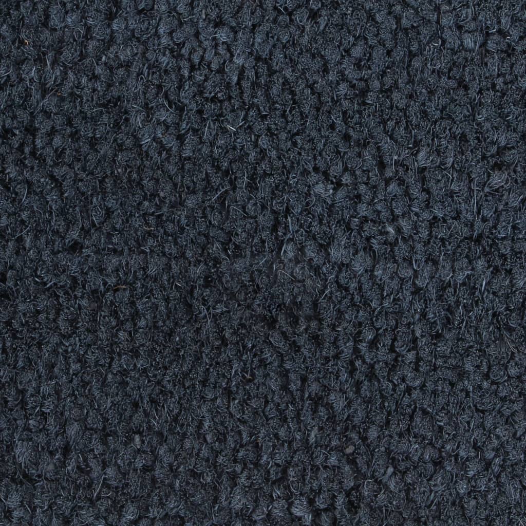 vidaXL Tapis de porte gris foncé 40x60 cm fibre de coco touffeté