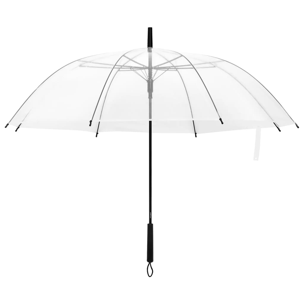 vidaXL Parapluie Transparent 107 cm