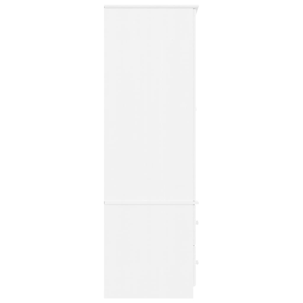 vidaXL Garde-robe ALTA blanc 90x55x170 cm bois massif de pin