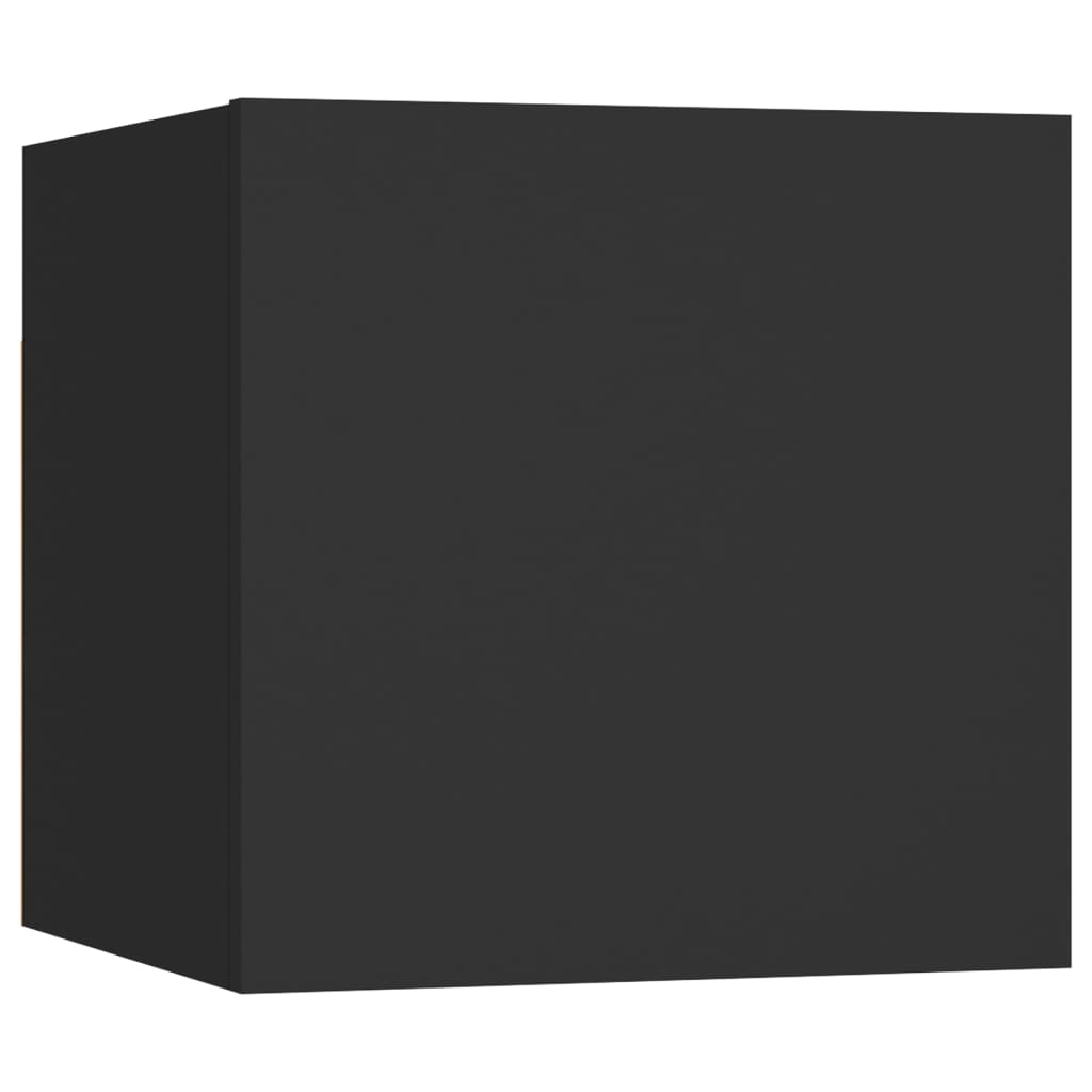 vidaXL Table de chevet Noir 30,5x30x30 cm Bois d'ingénierie
