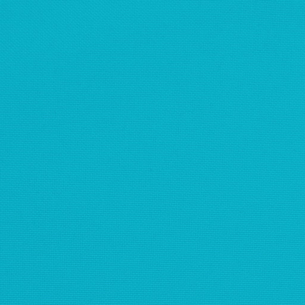 vidaXL Coussin de palette turquoise 50x40x12 cm tissu