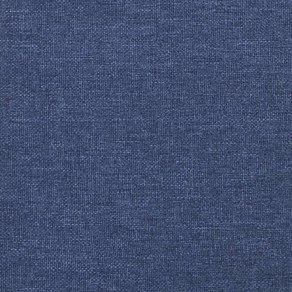 vidaXL Matelas de lit à ressorts ensachés Bleu 140x190x20 cm Tissu