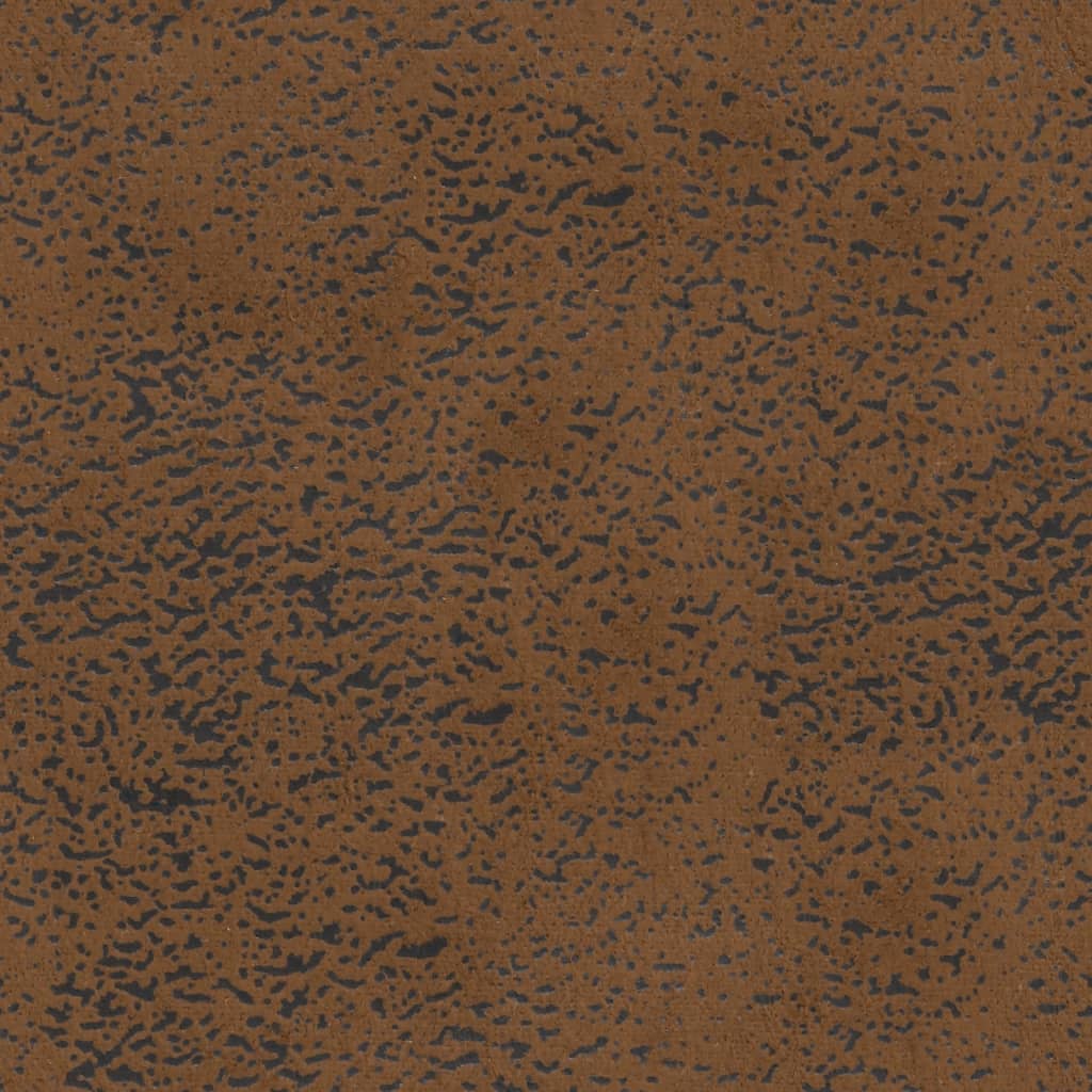 vidaXL Banc avec coussins marron 120,5x65x75 cm similicuir daim