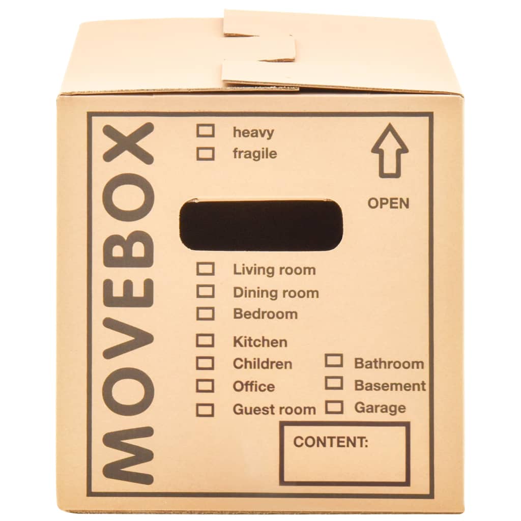 vidaXL Boîtes de déménagement Carton XXL 20 pcs 60x33x34 cm