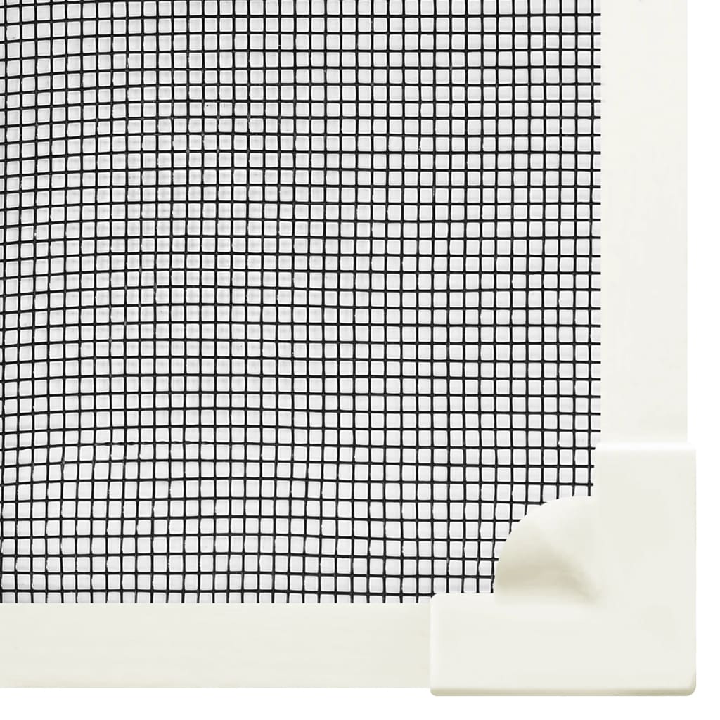 vidaXL Moustiquaire magnétique fenêtre Blanc 120x140 cm Fibre de verre