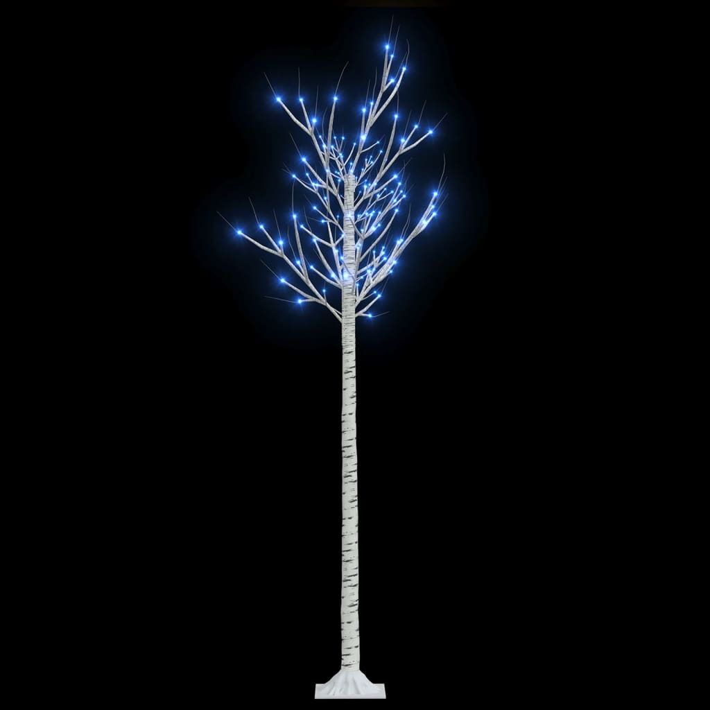 vidaXL Sapin de Noël 180 LED bleues Saule 1,8 m Int/Ext