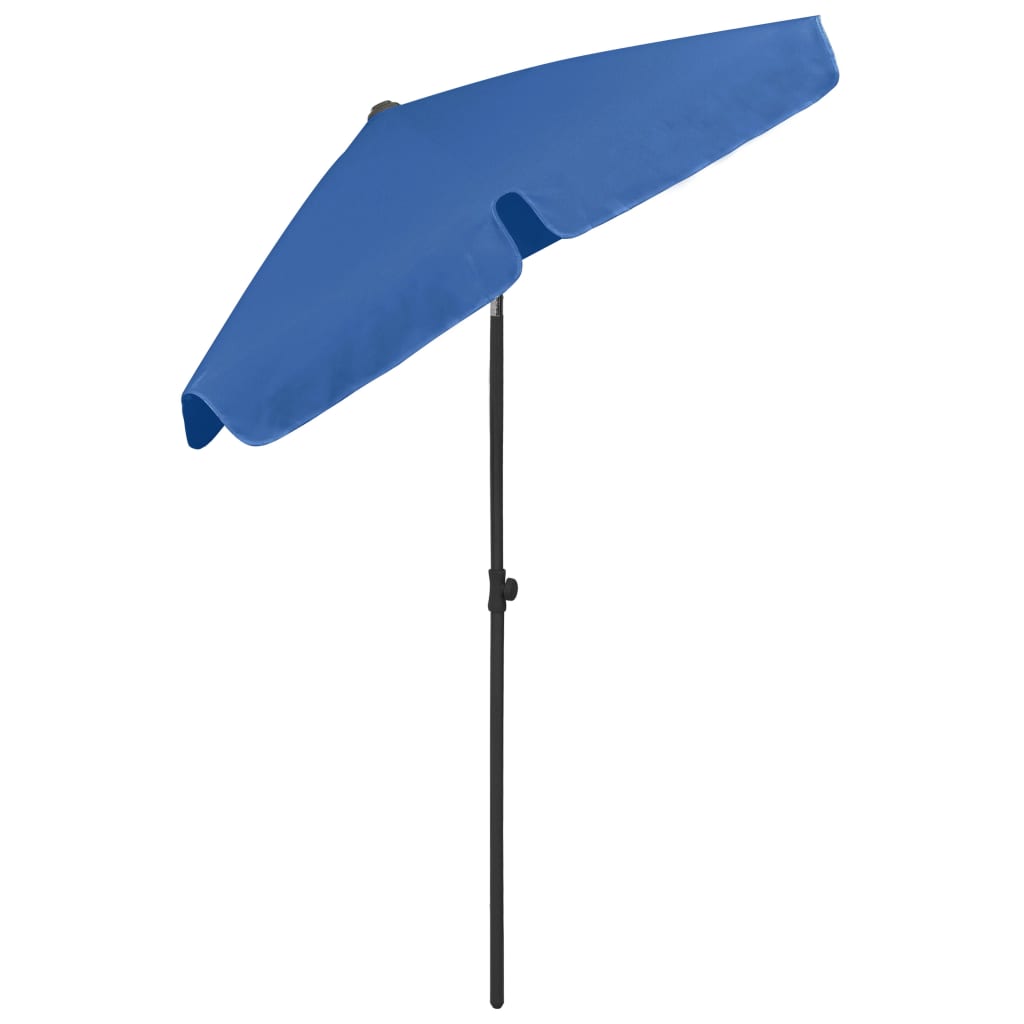 vidaXL Parasol de plage bleu azur 180x120 cm