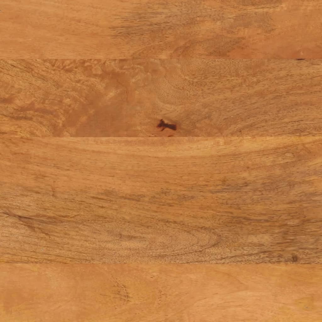 vidaXL Table basse marron et noir 80x54x40 cm bois de massif manguier