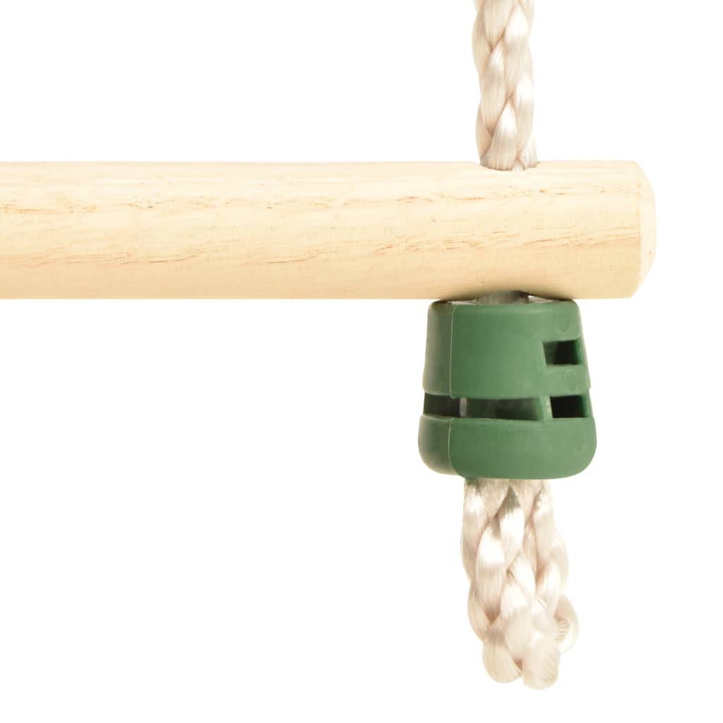 vidaXL Échelle de corde pour enfants Bois massif et PE 30x168 cm