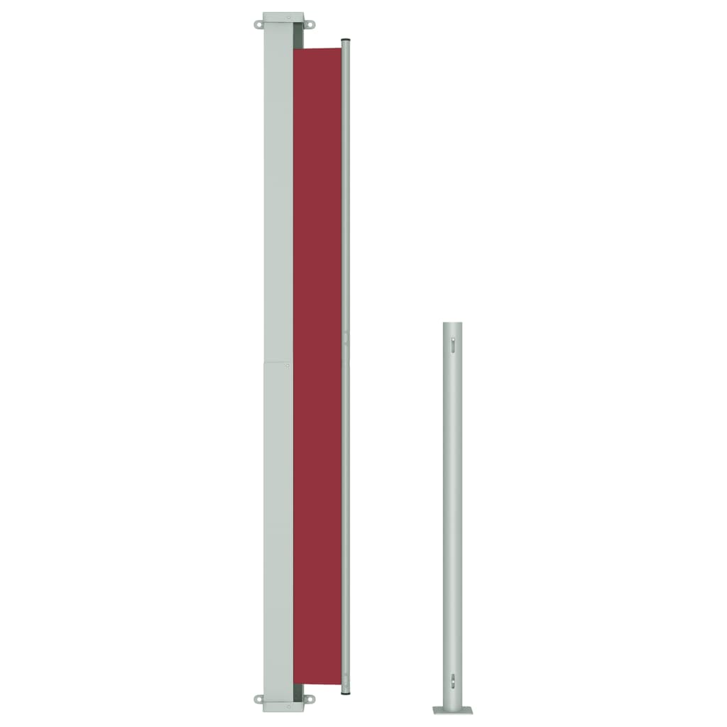 vidaXL Auvent latéral rétractable de patio 180x300 cm Rouge