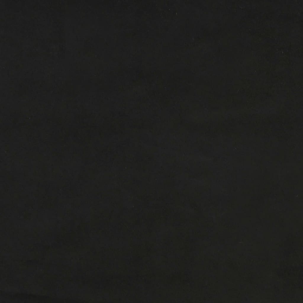 vidaXL Cadre de Lit Noir 200x200 cm Velours