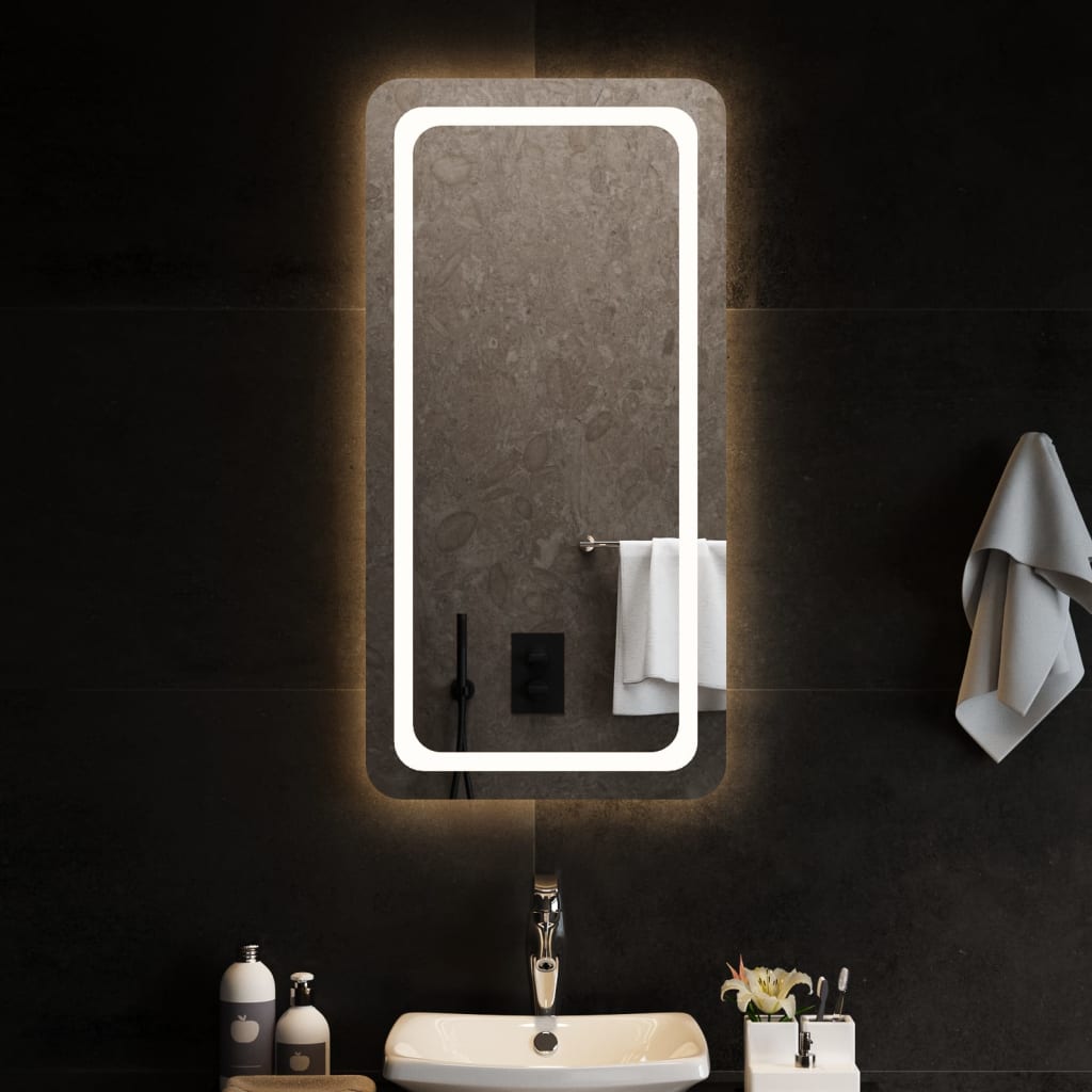 vidaXL Miroir de salle de bain à LED 50x100 cm