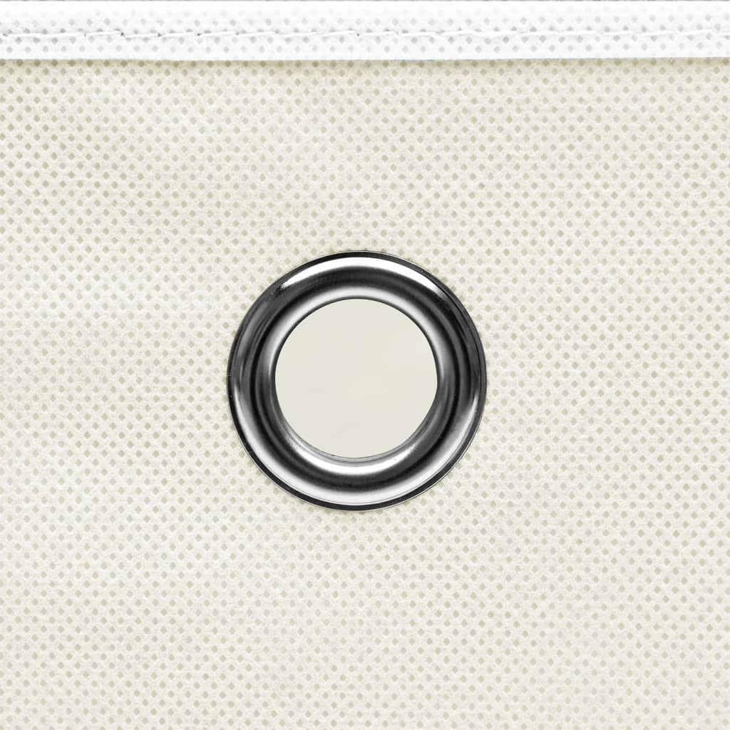 Maison Exclusive - Boîtes de rangement 4 pcs Blanc 32x32x32 cm Tissu