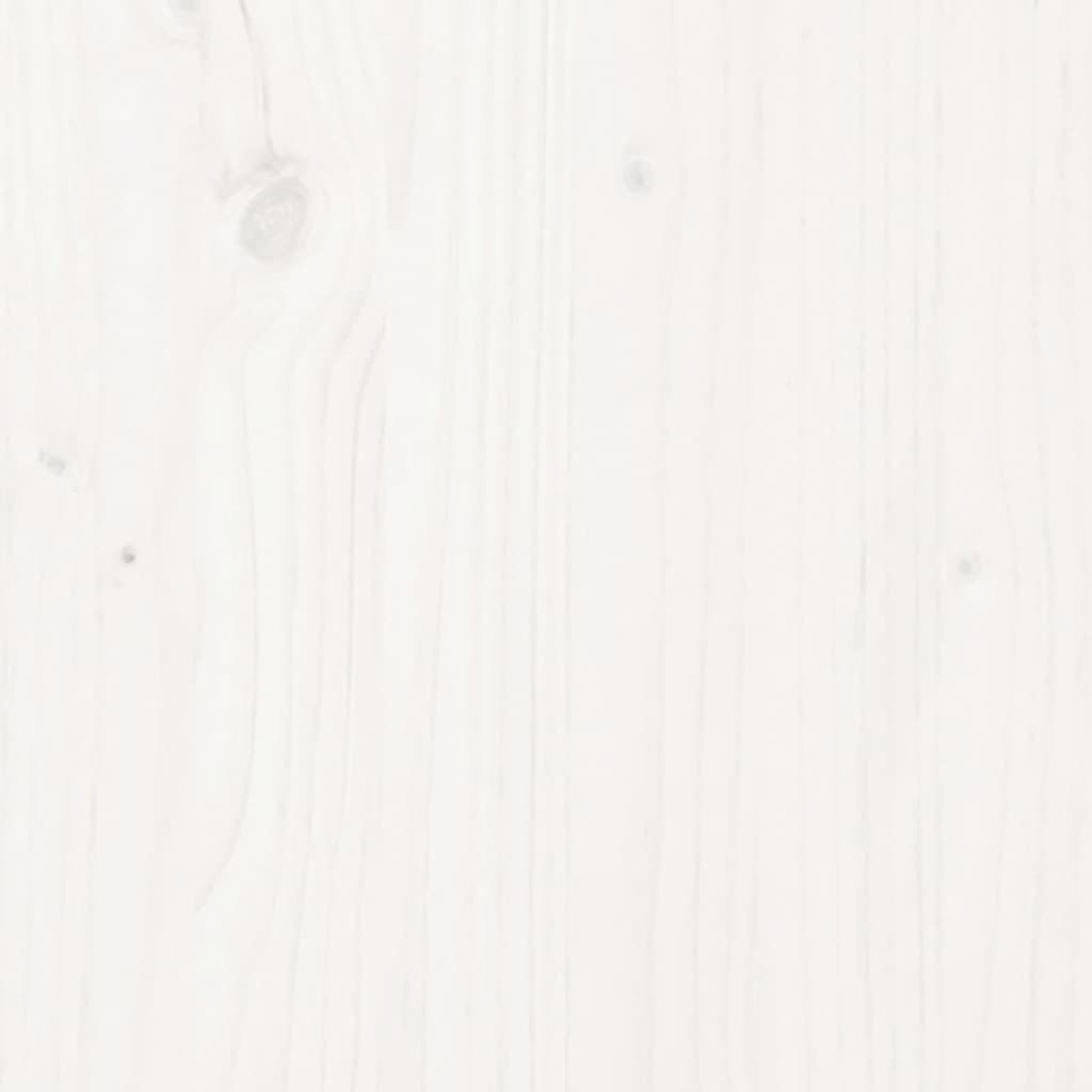 vidaXL Canapé d'angle avec coussins blanc bois de pin solide