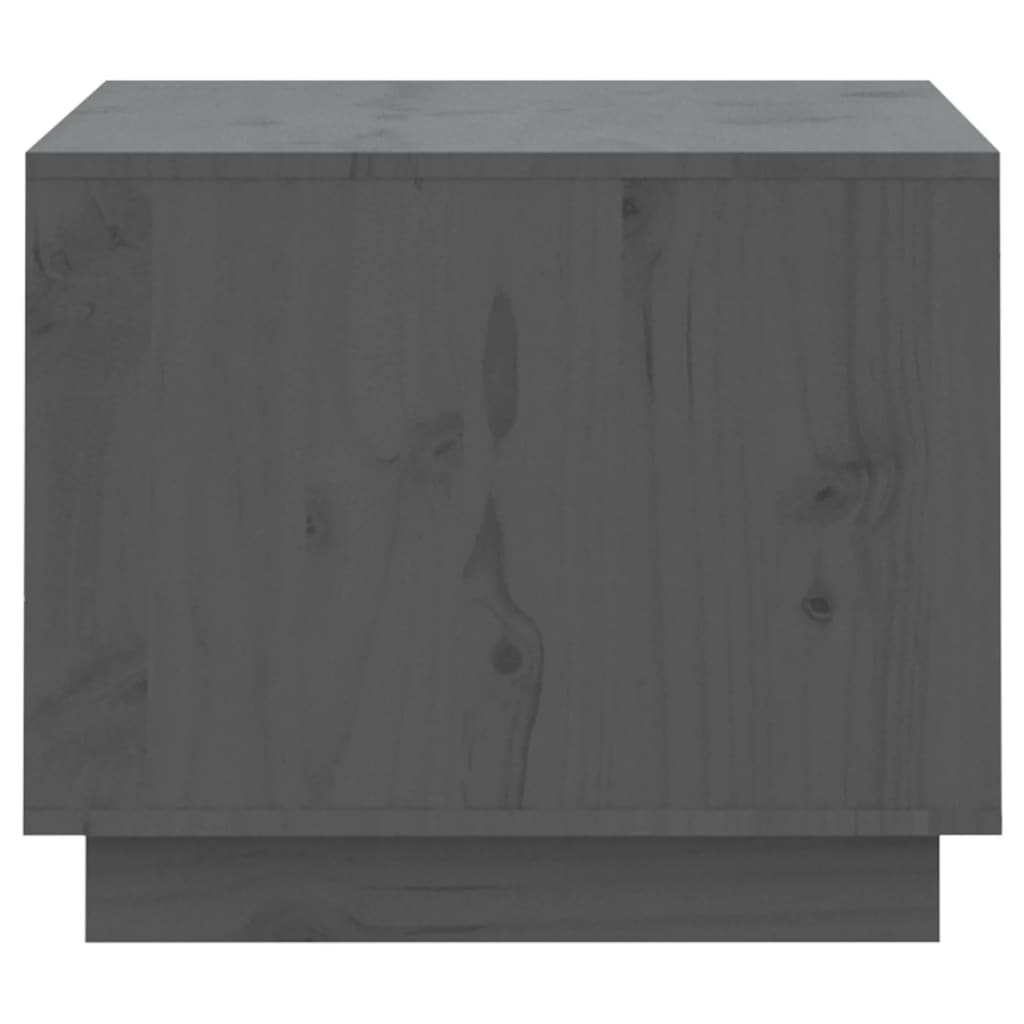 vidaXL Table basse Gris 120x50x40,5 cm Bois massif de pin