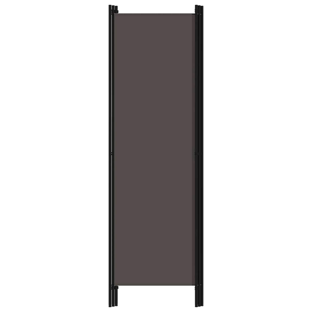 vidaXL Cloison de séparation 3 panneaux Anthracite 150x180 cm