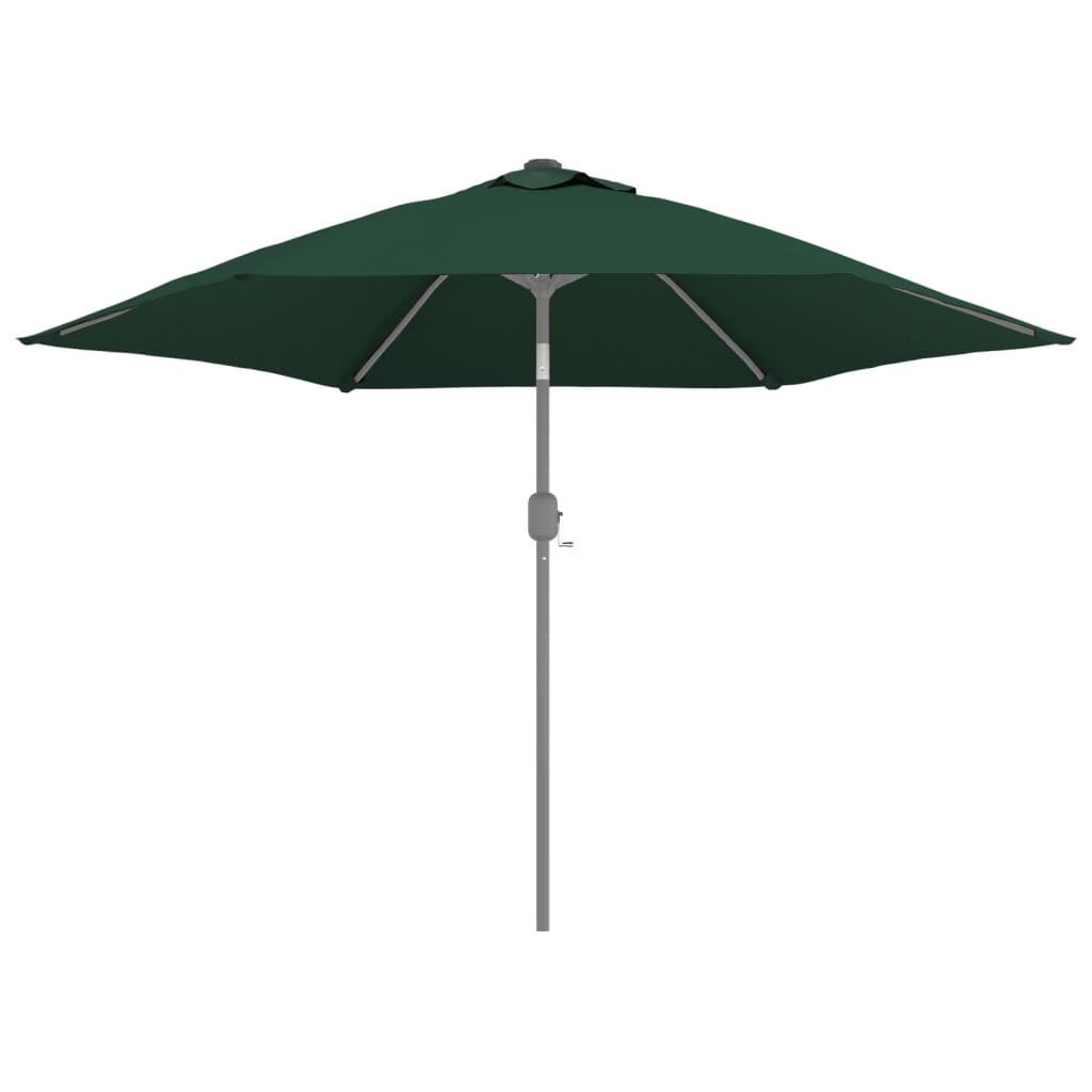 vidaXL Tissu de remplacement pour parasol d'extérieur Vert 300 cm