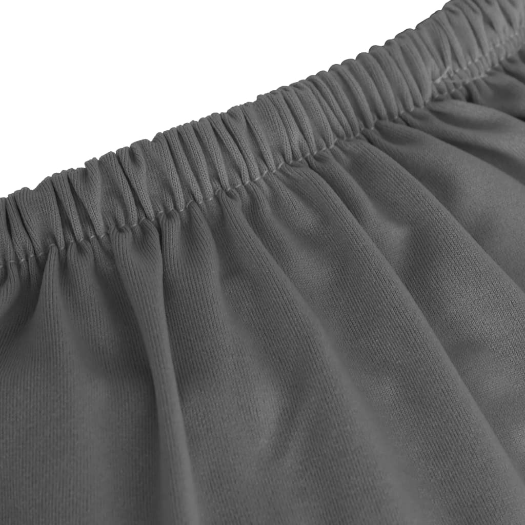 vidaXL Housse extensible canapé 4places Anthracite Jersey de polyester