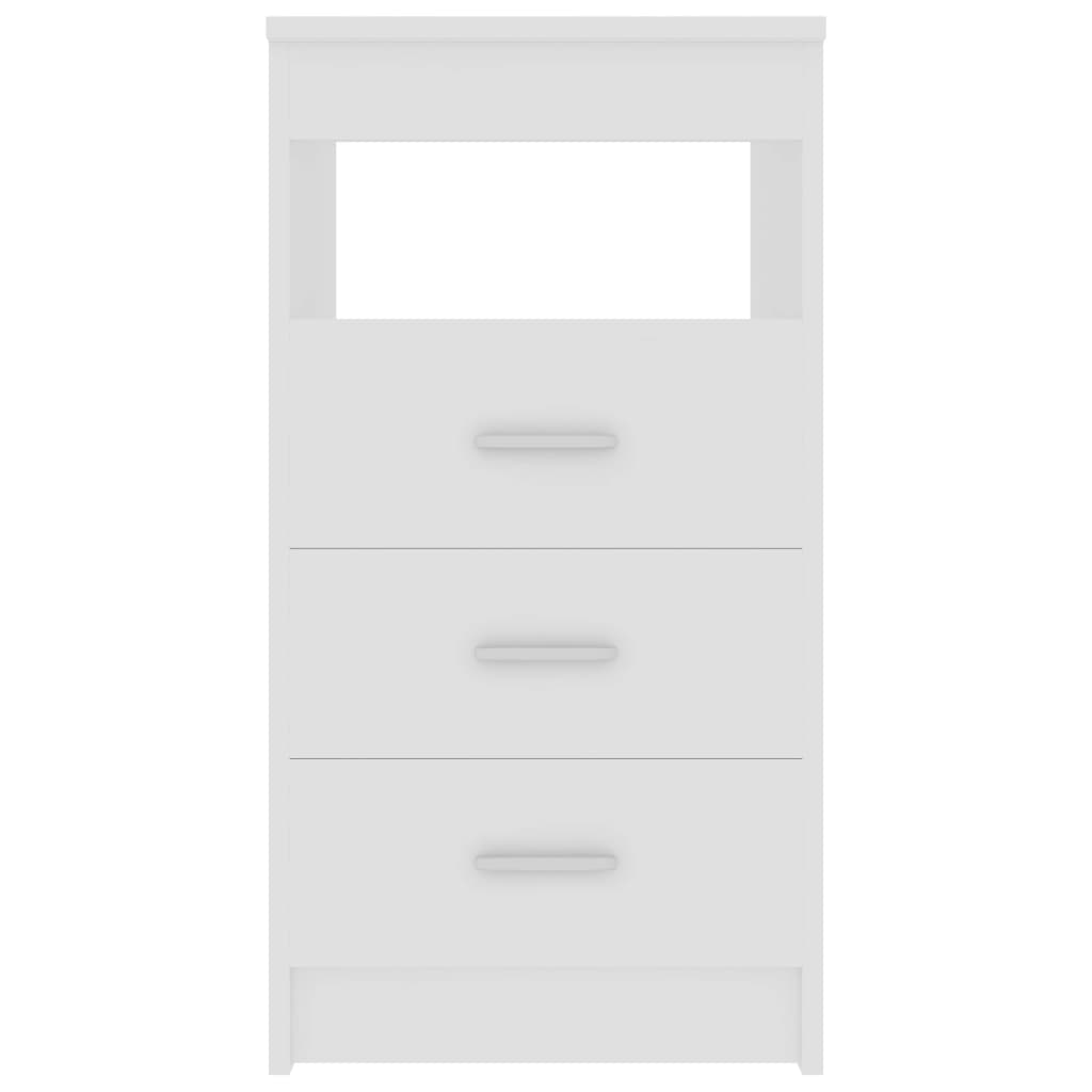 vidaXL Armoire à tiroirs Blanc 40x50x76 cm Bois d'ingénierie