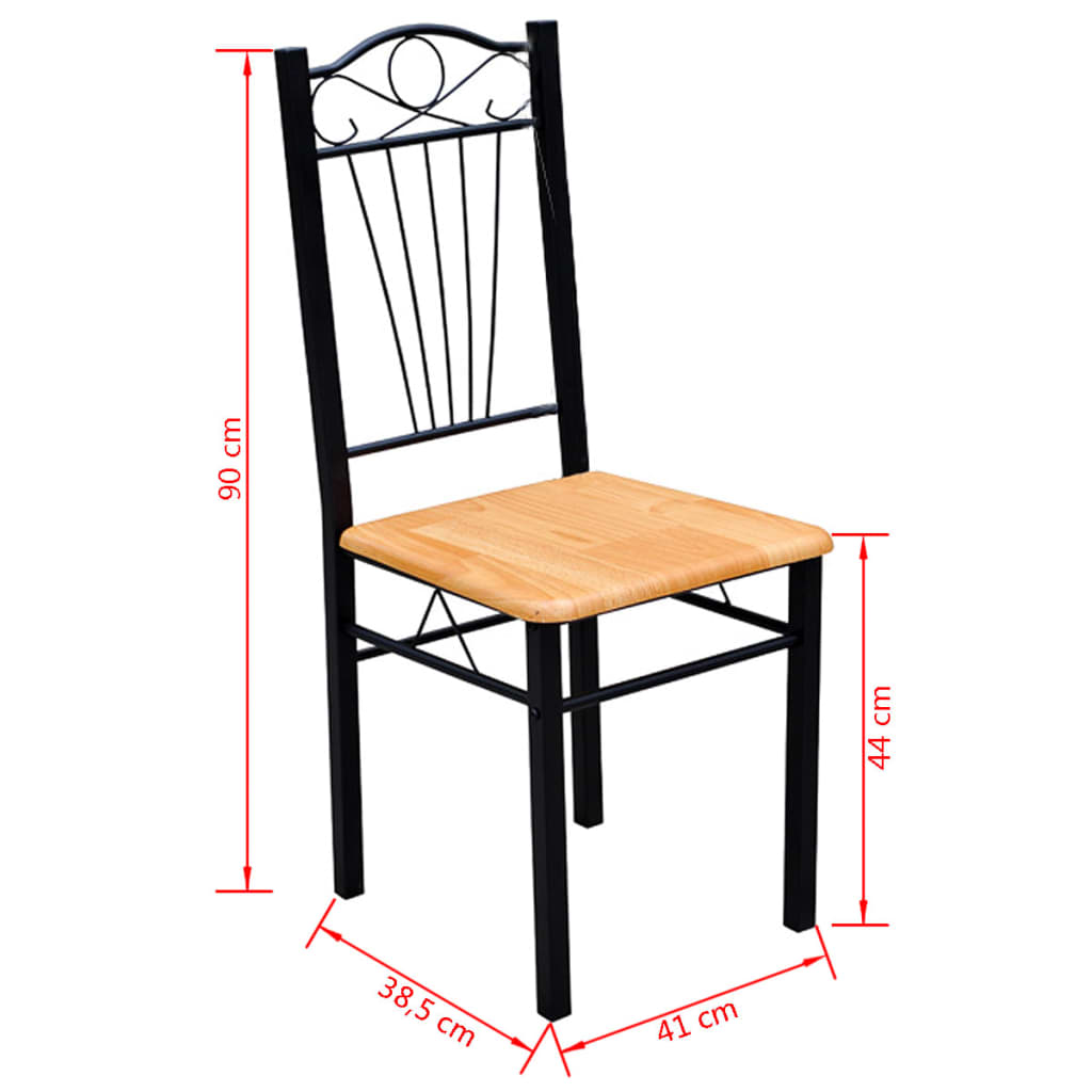 Table + 4 chaises en MDF