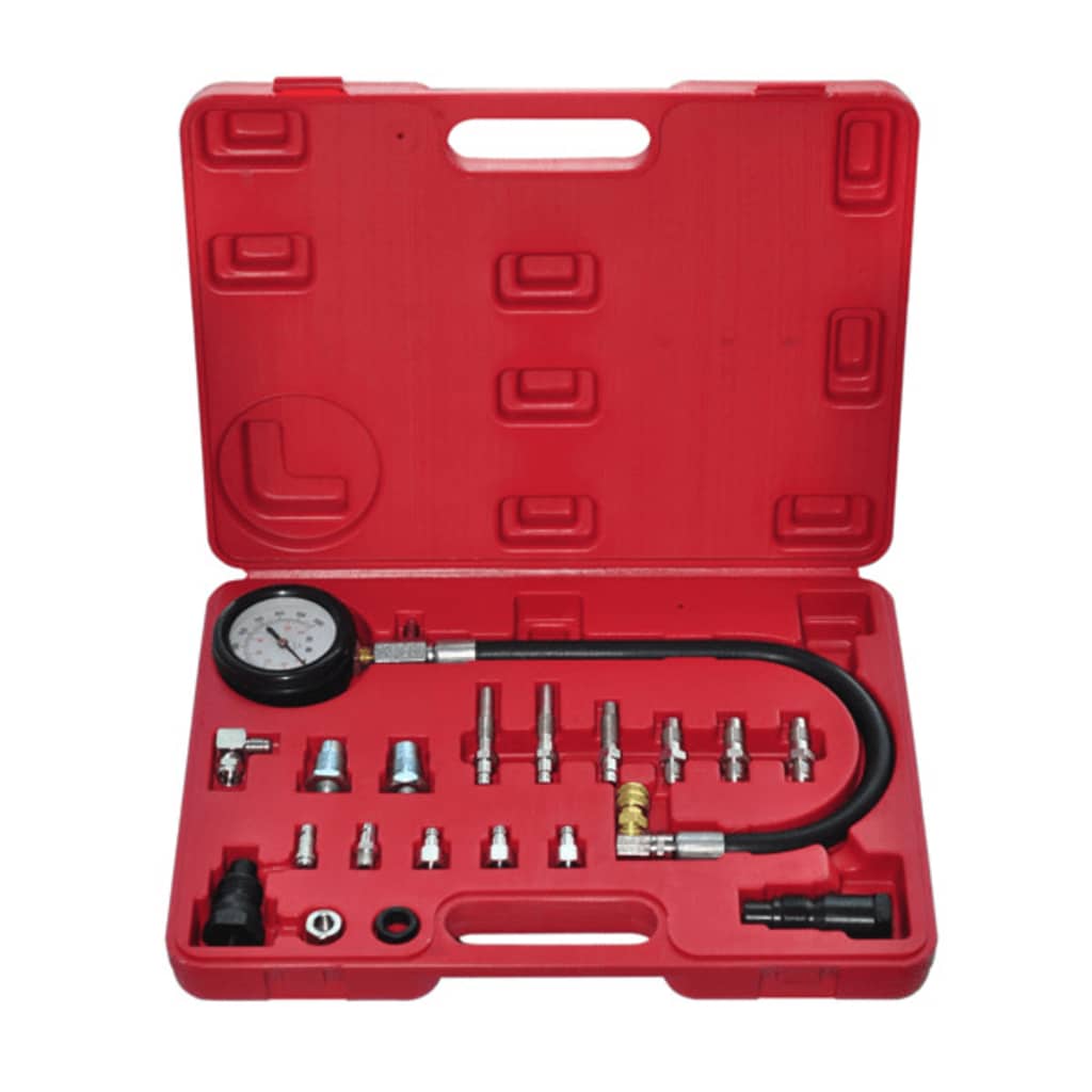 vidaXL Kit de testeur de compression pour moteur diesel 20 pcs