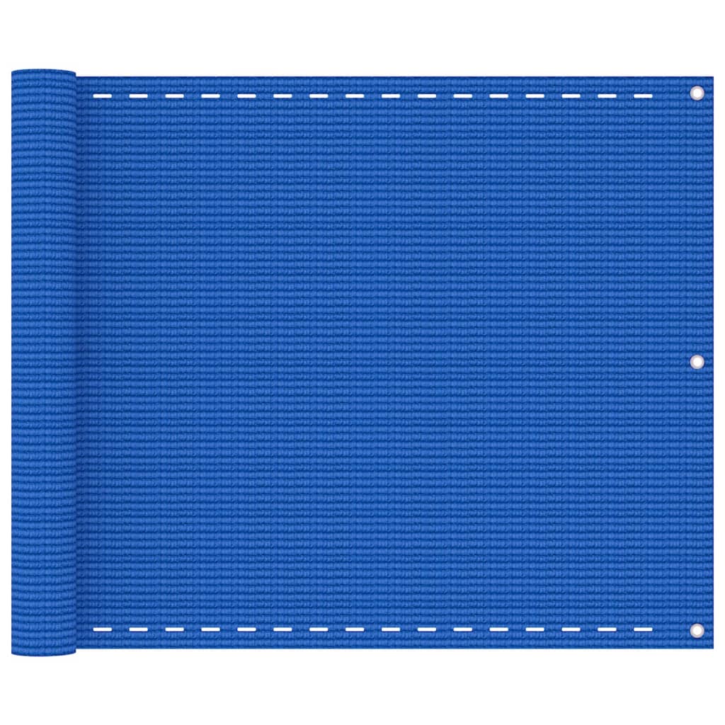 vidaXL Écran de balcon Bleu 75x600 cm PEHD