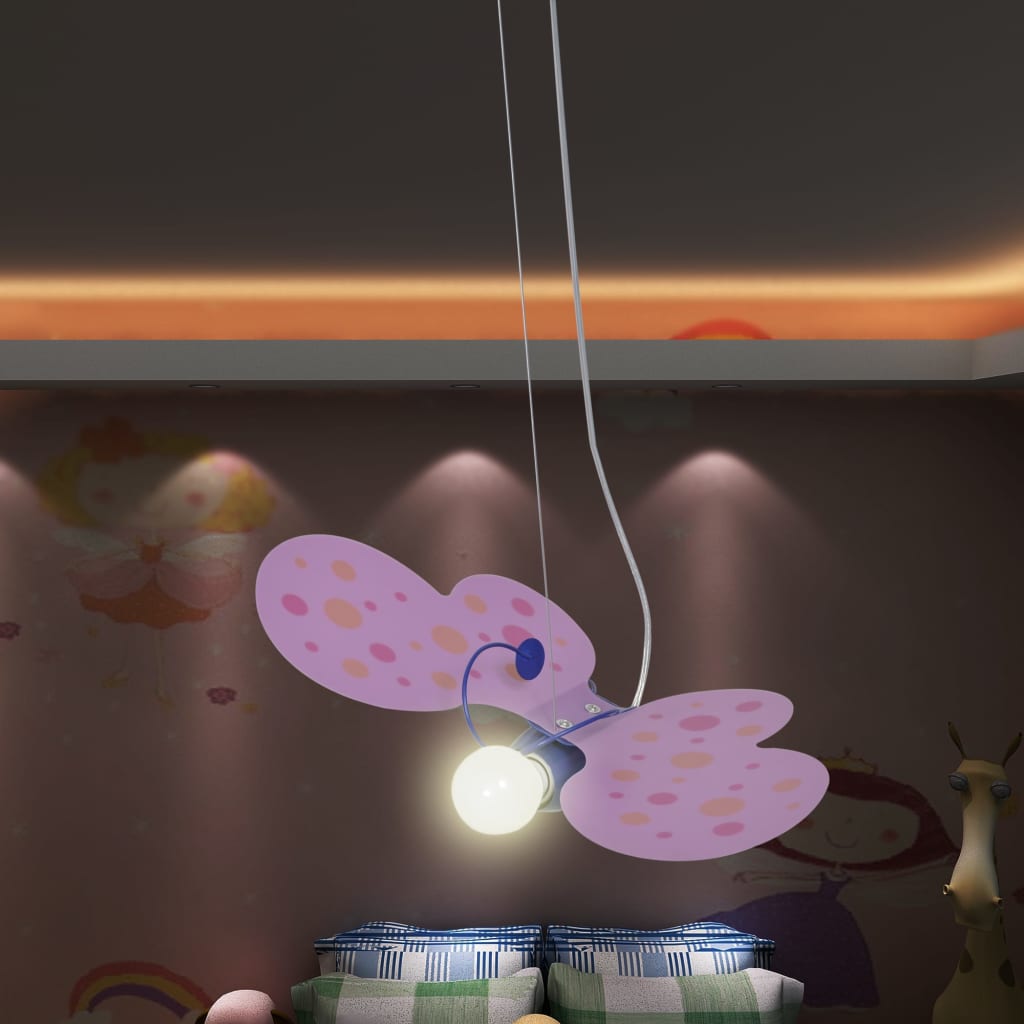 Luminaires chambres d'enfant modèle papillon