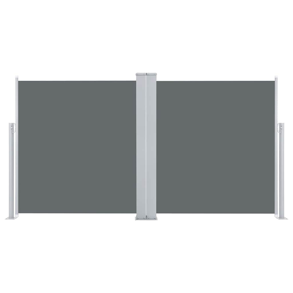 Store Latéral Rétractable Pour Terrasse/Balcon – 600x160 Cm, Noir – Brise-Vue, Pare-Soleil, Intimité - 6