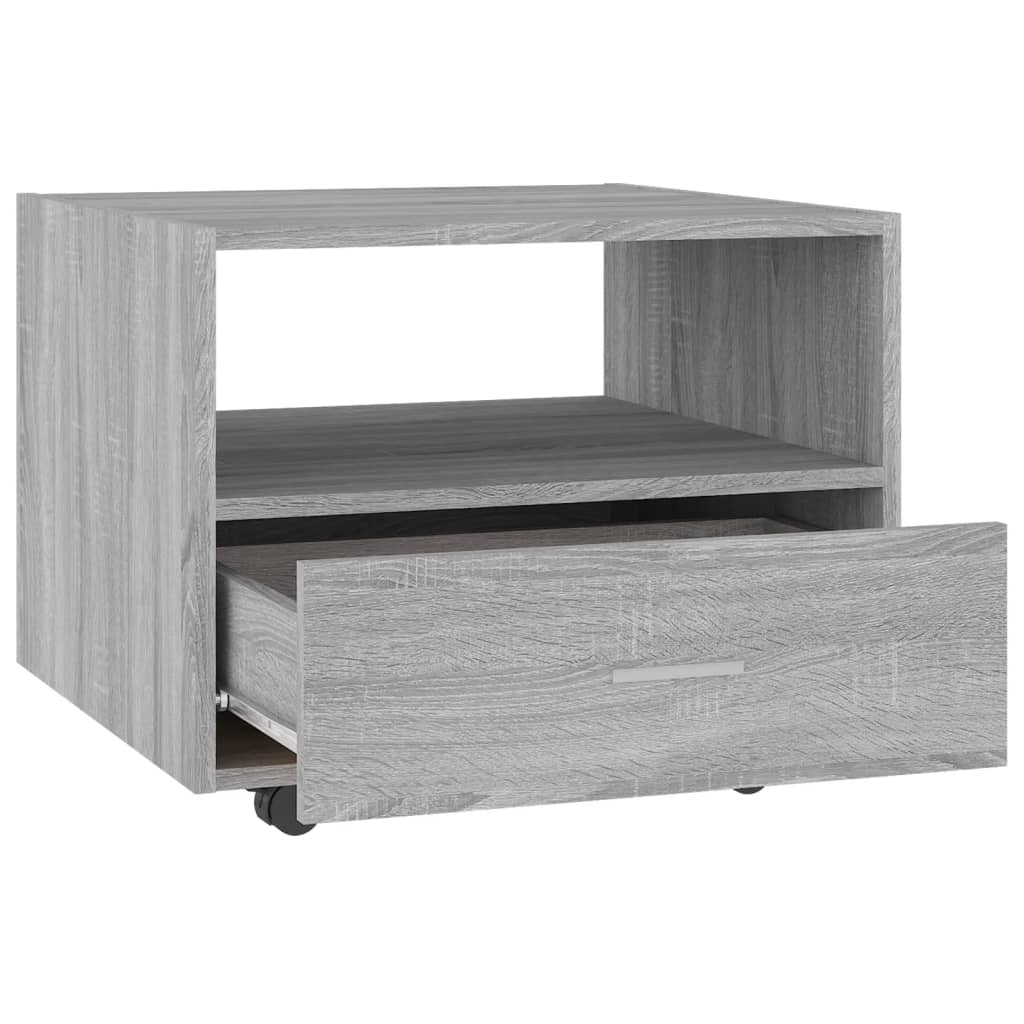vidaXL Table basse sonoma gris 55x55x40 cm bois d'ingénierie