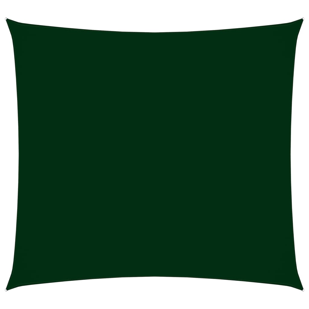 vidaXL Voile de parasol tissu oxford carré 5x5 m vert foncé