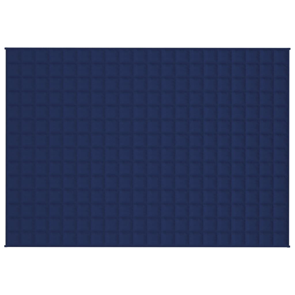 vidaXL Couverture lestée Bleu 135x200 cm 10 kg Tissu