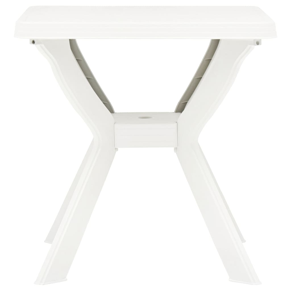 vidaXL Table de bistro Blanc 70x70x72 cm Plastique