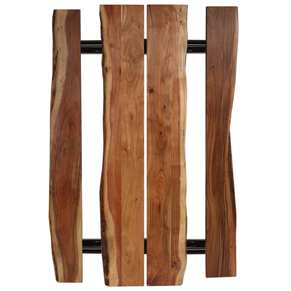 vidaXL Table de bar avec bancs Bois massif d'acacia 180 x 50 x 107 cm