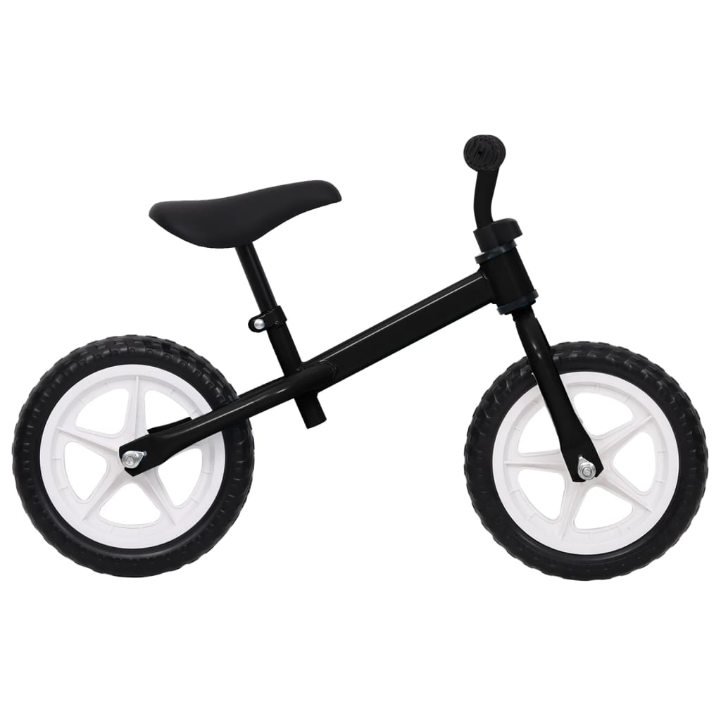 vidaXL Vélo d'équilibre roues de 11 pouces noir