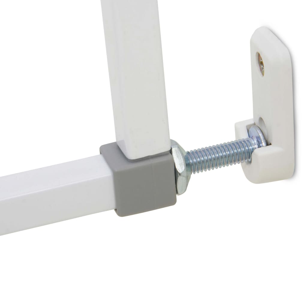 Fenss Barrière de sécurité Oslo 73-107 cm Métal Blanc