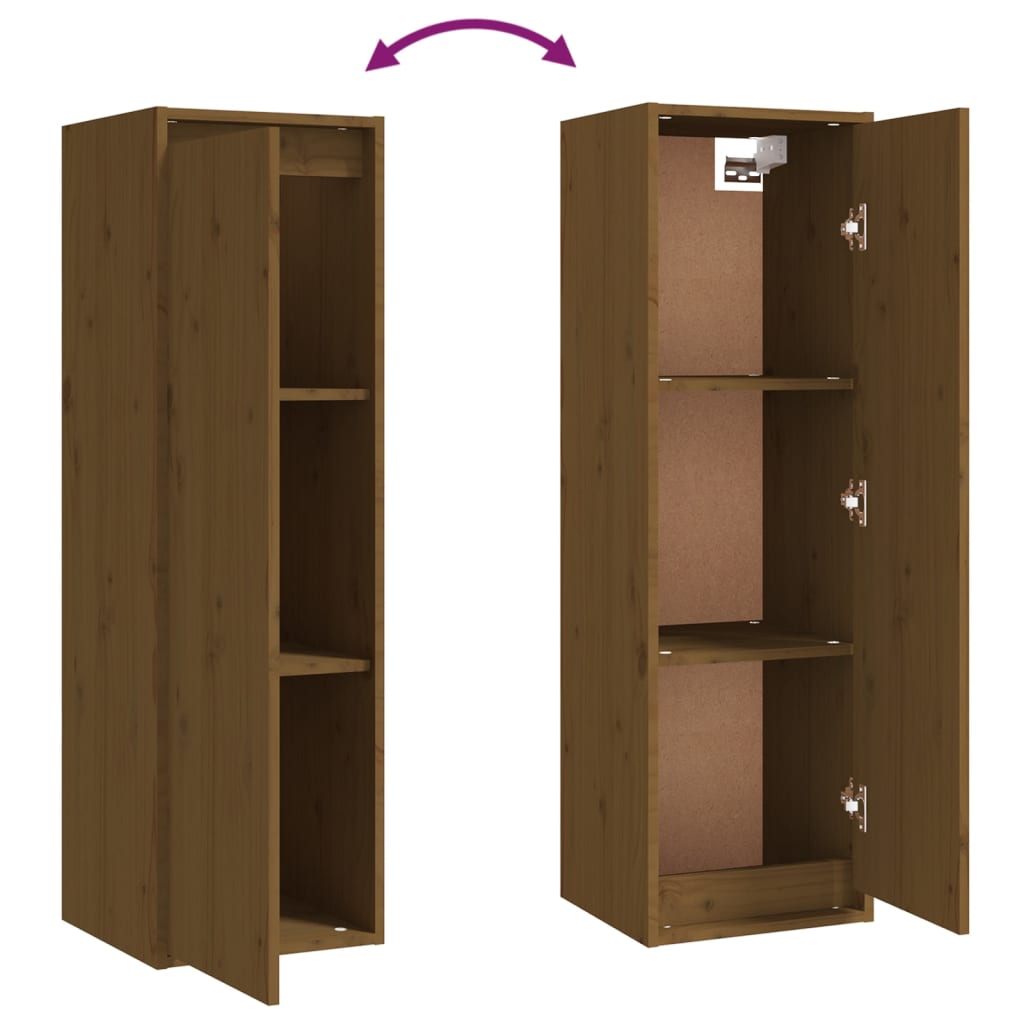 vidaXL Meubles TV 5 pcs Marron miel Bois massif de pin