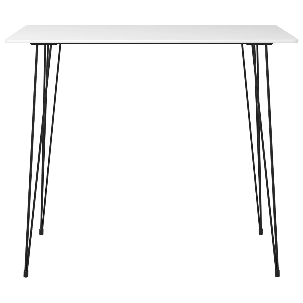 vidaXL Table de bar Blanc 120x60x105 cm