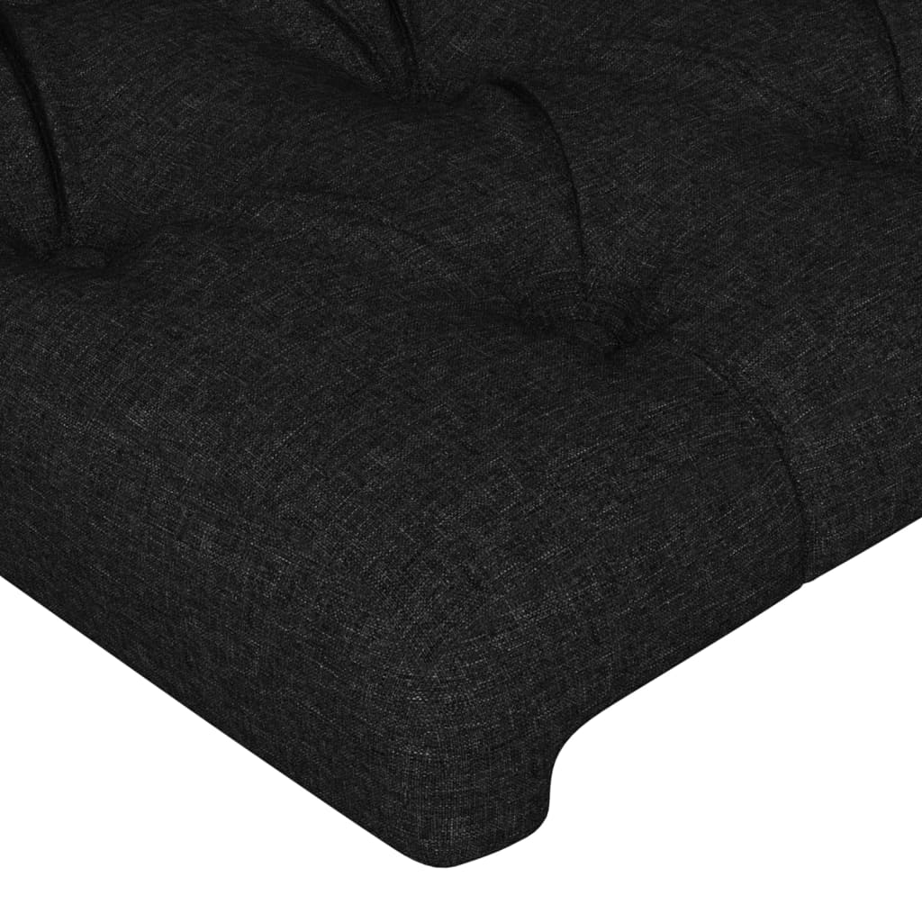 vidaXL Tête de lit Noir 80x7x78/88 cm Tissu