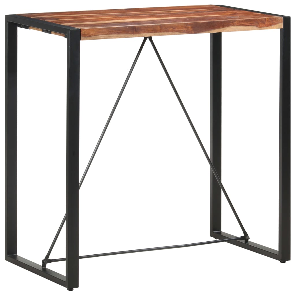vidaXL Table de bar 110x60x110 cm Bois solide