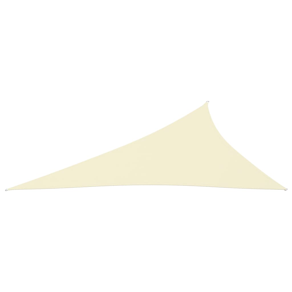 vidaXL Voile de parasol tissu oxford triangulaire 3x4x5 m crème