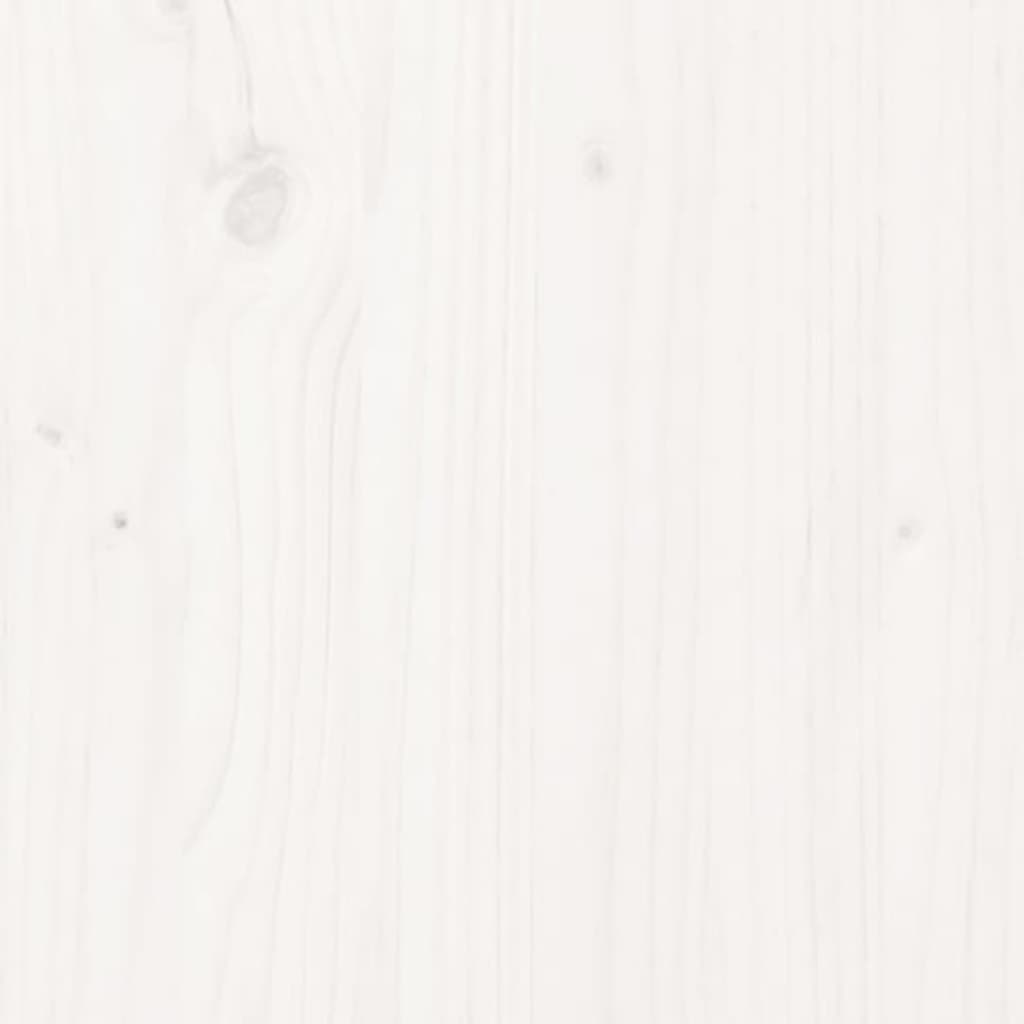 vidaXL Porte de grange Blanc 100x1,8x204,5 cm Bois massif de pin