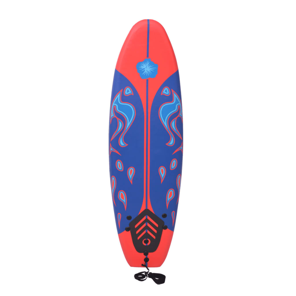 vidaXL Planche de surf Bleu et Rouge 170 cm
