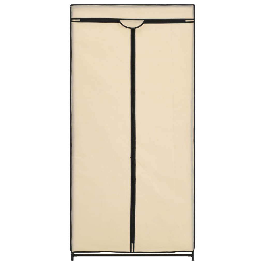 vidaXL Garde-robe Crème 75x50x160 cm