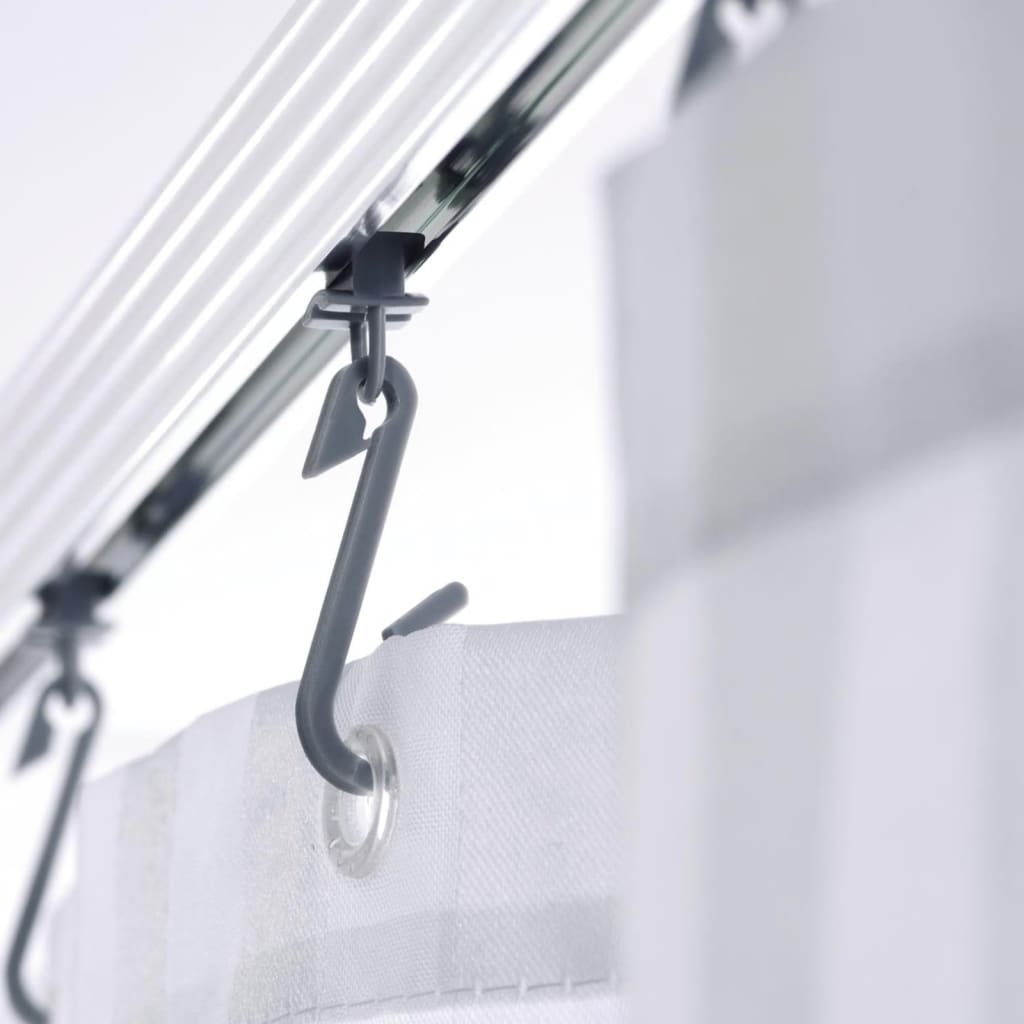 RIDDER Rail de rideau de douche universel Blanc 160x70 cm