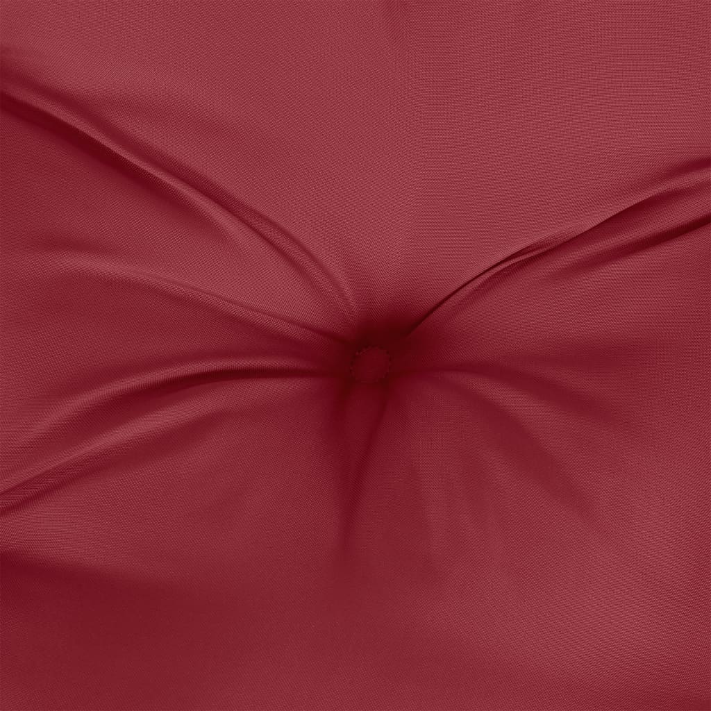 vidaXL Coussins de palette 3 pcs rouge bordeaux tissu